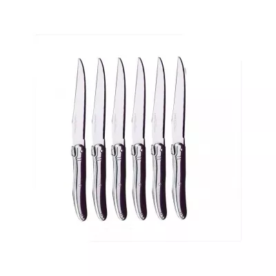 Laguiole - Les argentés - coffret 6 couteaux steak inox