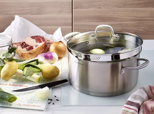 Marmiton - Emotion Faitout 26 cm Inox - Tous feux dont induction