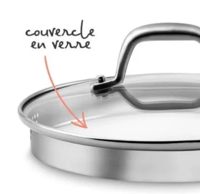 Marmiton - Emotion Faitout 26 cm Inox - Tous feux dont induction