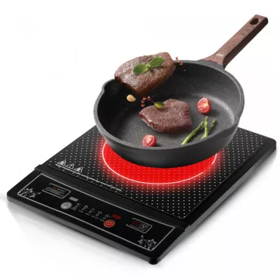 Cheffinger CF-IND200 : Plaque de cuisson à induction simple - 2000W