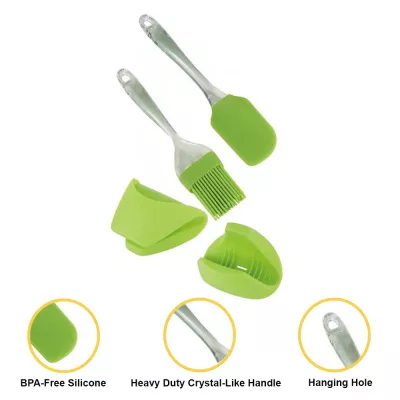 Euro Lady EL-4KHS: Outils de Cuisson 4 Pièces Vert