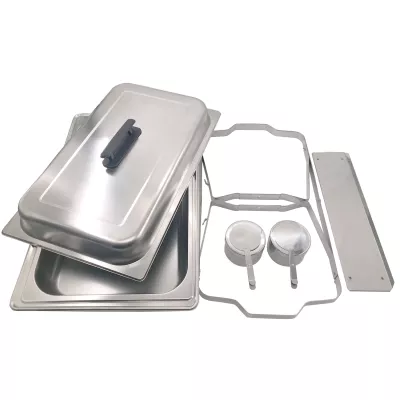 Herzberg HG-8022-3: Réchauffeur Professionnel - 3 Pièces 1/3rd Pan Alimentaire