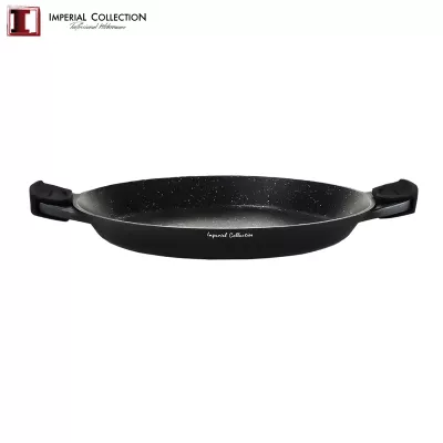 Imperial Collection Poêle à paella de 40 cm avec poignées en silicone