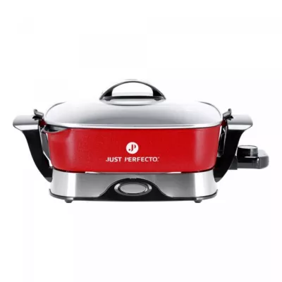 Just Perfecto JL-01 : Poêle électrique XXL rouge 1650W - 5.5L