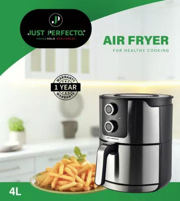 Just Perfecto JL-05 : Friteuse 1400W à double bouton de contrôle - 4L