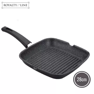 Royalty Line Poêle à griller de 28 cm avec revêtement en pierre