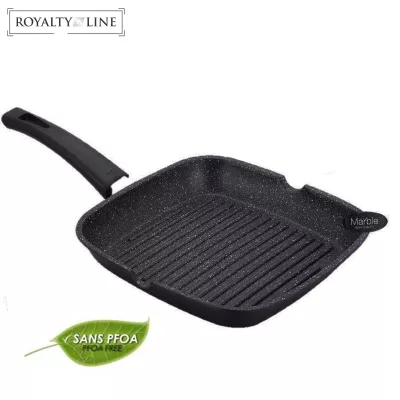 Royalty Line Poêle à griller de 28 cm avec revêtement en pierre