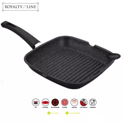 Royalty Line Poêle à griller de 28 cm avec revêtement en pierre