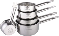 Set 5 casseroles - inox - tous feux dont induction - Napoleon