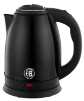 Herzberg HG-5011BLK: Bouilloire électrique 1.8L 1500W en acier inoxydable - Noir