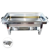 Herzberg HG-8022-1: Chafing Dish en acier inoxydable de 9 pintes - 1 contenant