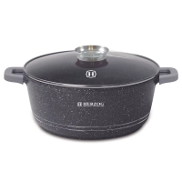 Herzog HR-5212: Cocotte en Marbre de 44cm Avec Bouton Aromatique - 25L