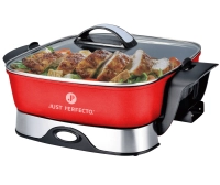 Just Perfecto JL-01 : Poêle électrique XXL rouge 1650W - 5.5L