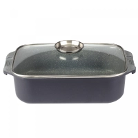 Royalty Line RL-ACR34: Casserole a Rôtir De 34cm À Revêtement En Marbre